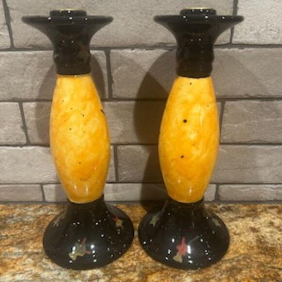NWT 2 Vintage Susan Winget Halloween Witch Candle Holders Candlestick Holder - Picture 11 of 12